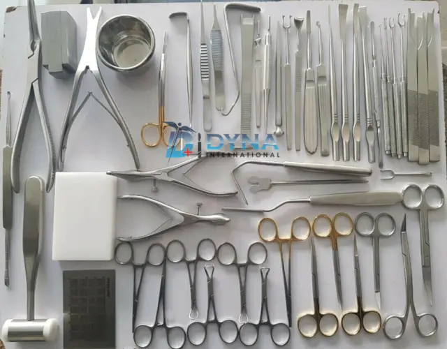 Set de 53 piezas de rinoplastia, instrumentos de cirugía plástica