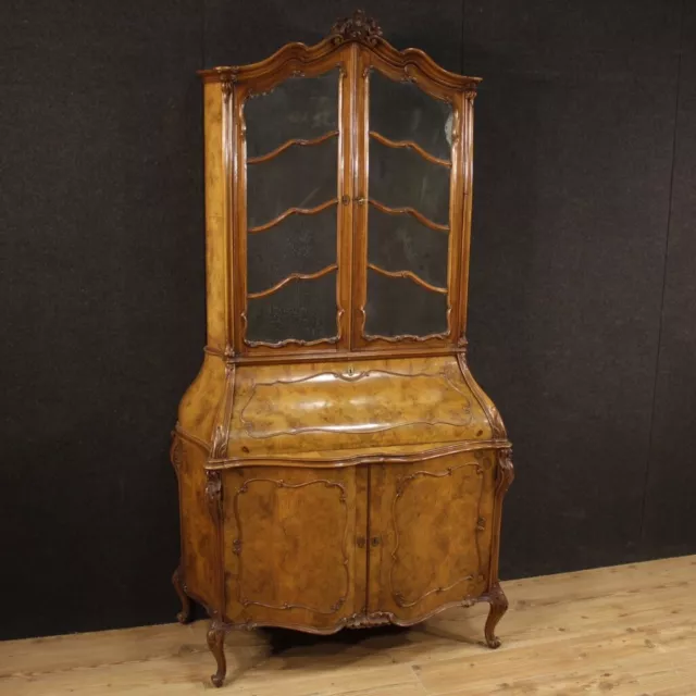 Trumeau Bois Meuble Salon Commode Vitrine Rabat Style Ancien Xx Siècle