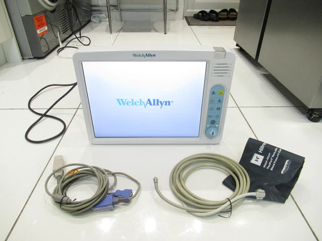 Microstream Spo2 WELCH ALLYN 1500 Patient Co2 Microstream Ecg/Ekg Spo2 Nibp Bp Monitor ...