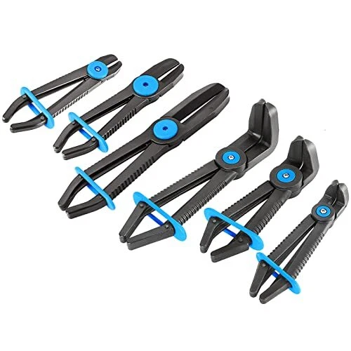 Hose Clamp Pliers Pinch Off Pliers Set 6 PCS Plastic Fuel Line Clamp Pliers Set