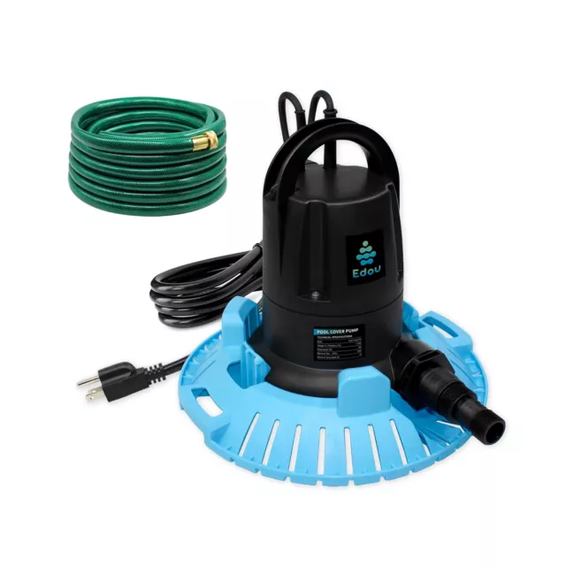 EDOU DIRECT Automatic Pool Cover Pump PRO | HEAVY DUTY | 2,500 GPH Max Flow |...