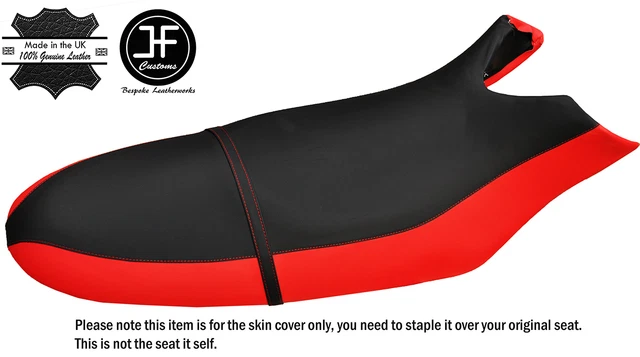 Black & Red Custom Fits Sea Doo Rx 00-06 Automotive Vinyl Seat Cover + Strap