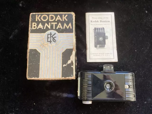 Kodak Bantam Camera Folding Bellows Camera w/ Anastigmat  53mm f/6.3 Lens w box