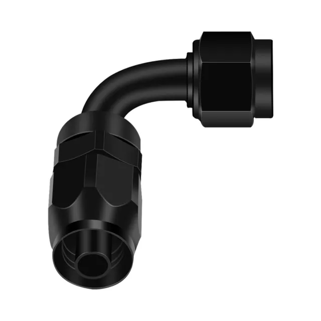 PTFE AN-12 12AN JIC 90 Degree Swivel Fuel Oil Coolant Braided Hose Fitting✁