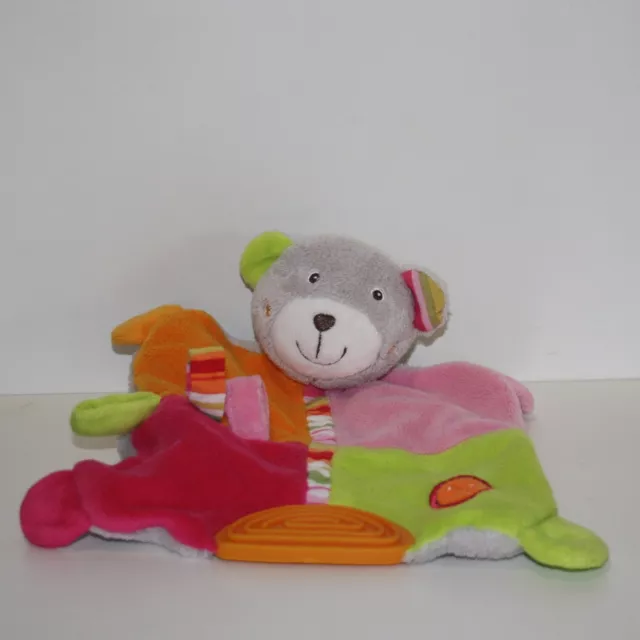 Doudou Ours Tigex - Rose vert