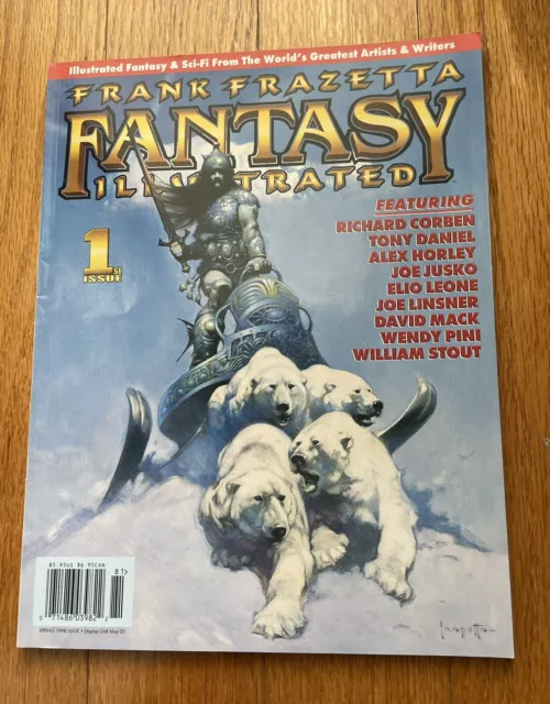 Frank Frazetta Fantasy Illustrated Magazine #1 Year 1998
