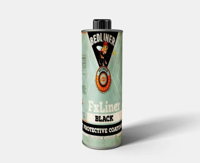 FxLiner Truck Super Tough Urethane 2K Bed Liner Spray On **BLACK** Coating Paint