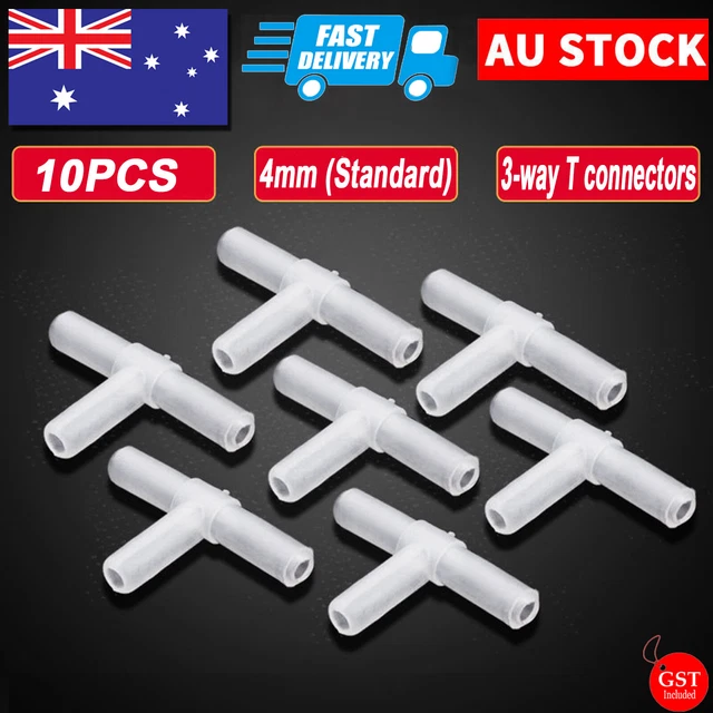 Air pump T Connector Aquarium Airline T Piece Fish Tank Airline Hose Tubing 10x