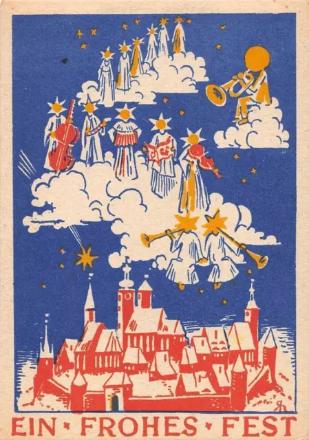 alte Künstlerkarte  "Ein Frohes Fest""2819" 1950