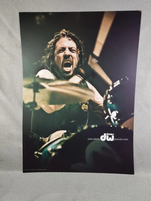 Foo Fighters *Dave Grohl* DW Drums Promo Poster