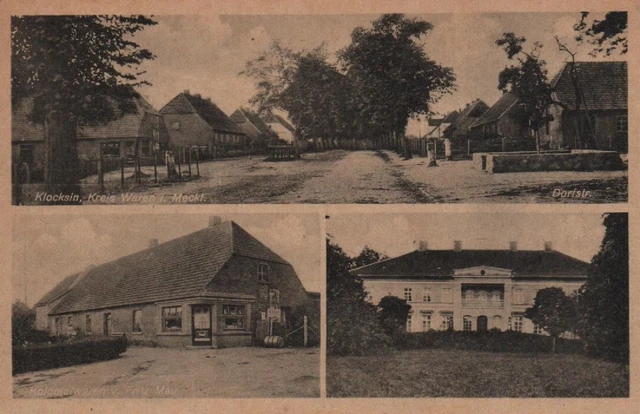 AK Gutshaus Klocksin 1920 Amt Waren i. Mecklenburg