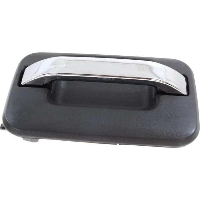 Exterior Door Handle For 04-14 Ford F150 Rear Passenger Side Black W/ Chrome