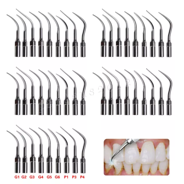 5 X ZEG Spitze Spitzen für EMS WOODPECKER DENTAL SCALER Tip Tips G1-G6