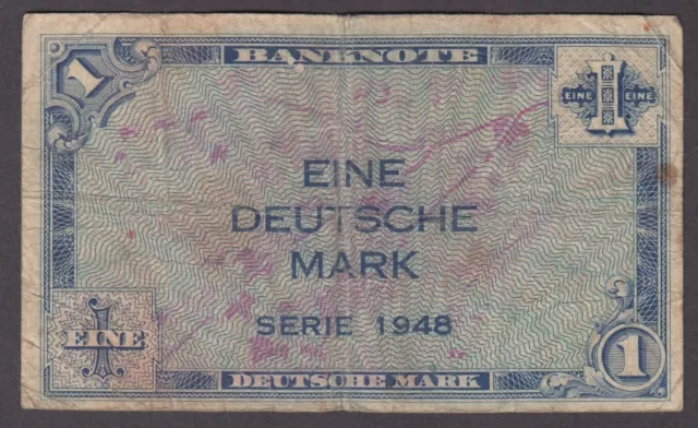 GERMANY FEDERAL REPUBLIC  P.2a  1 DEUTSCHE MARK SERIE 1948  VERY GOOD-FINE  2106