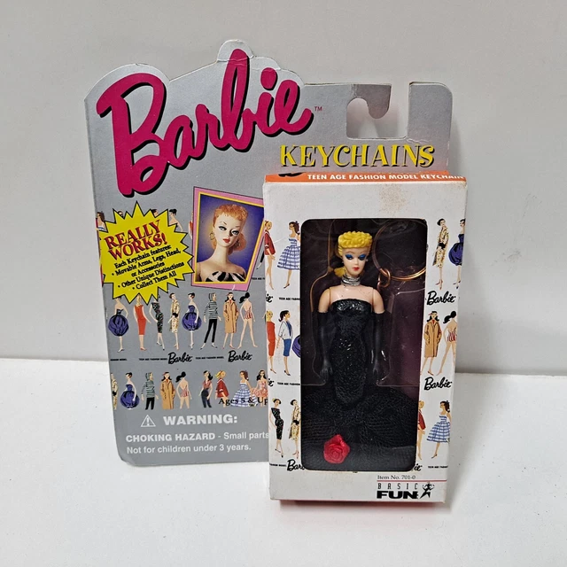 1995 Basic Fun Barbie In The Spotlight Keychain NIP NIB