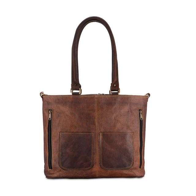 Rustique Cuir Sac à Main Porte-Monnaie Épaule Bandoulière Sacoche Messager