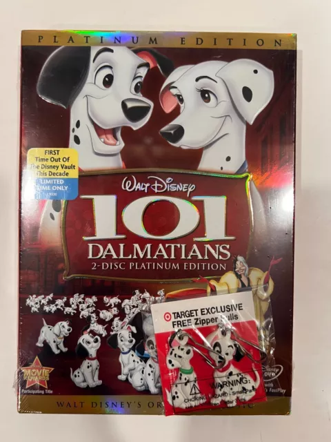 101 Dalmatians DVD 2-Disc Set Platinum Edition Target Exclusive 2008 Zipper Pull