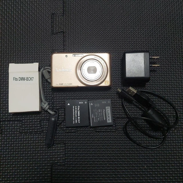 PANASONIC LUMIX DMC-FX80 Pink Gold Compact Camera with