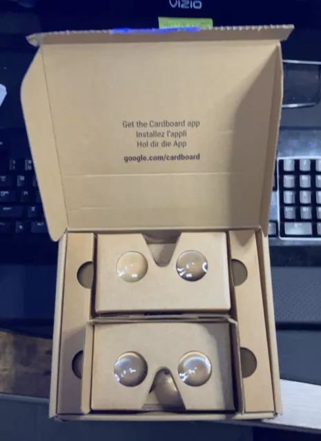 2x Google Card 3D VR Virtual Reality Smartphone Headset for Movie Games Glasses