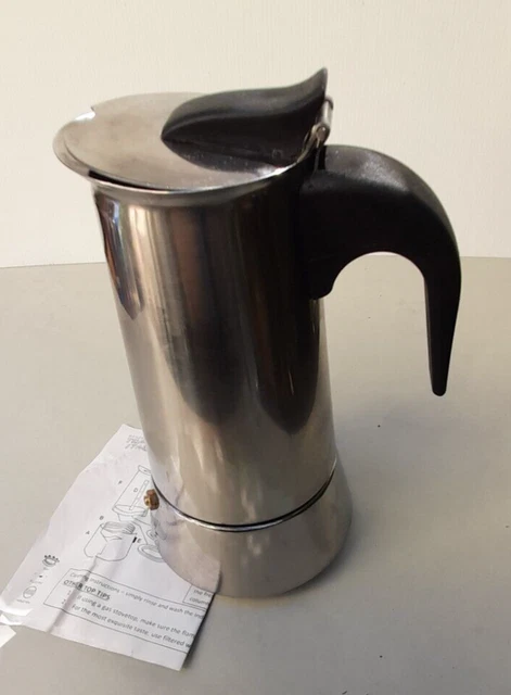 NEW CASABARISTA ROMA6 CUP STAINLESS STEEL ESPRESSO BENZER COFFEE MAKER ...