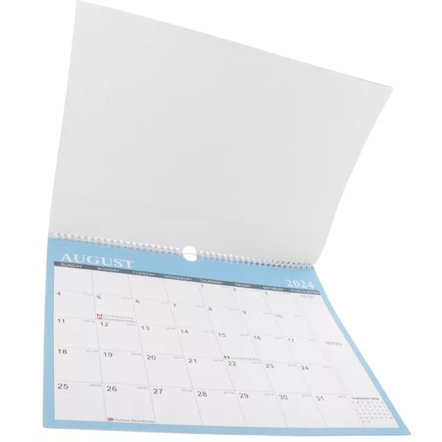 Desk Monthly Wall Calendar Holiday Planning Calendar 2024-2025 Hanging English