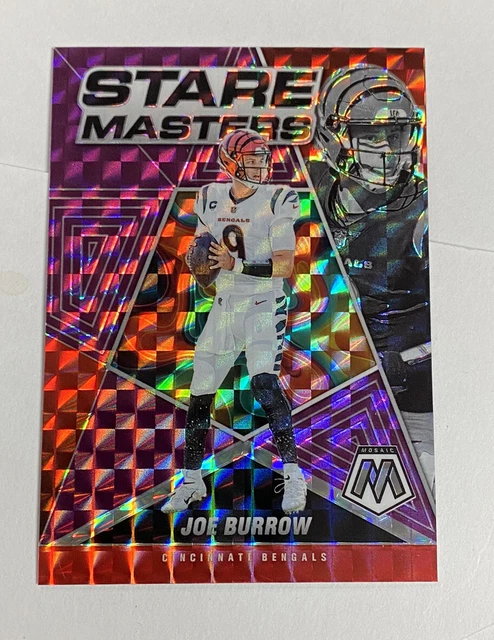 2022 Mosaic JOE BURROW Purple Prizm Stare Masters /49 SP Bengals