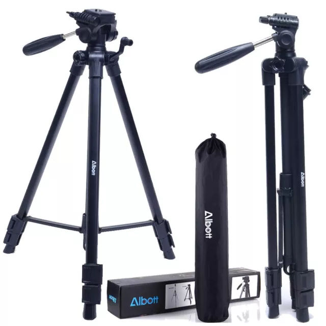 Albott Tripod 55" 140cm Lightweight Travel DSLR Camera Phone Tripod & Case - New 3