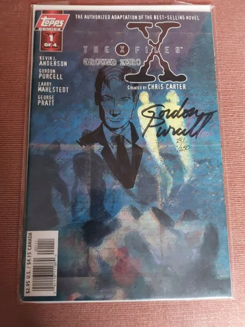 The X-Files Zero Hour #1. Signed And Sketched By Gorgon Purcell. Df Coa.
