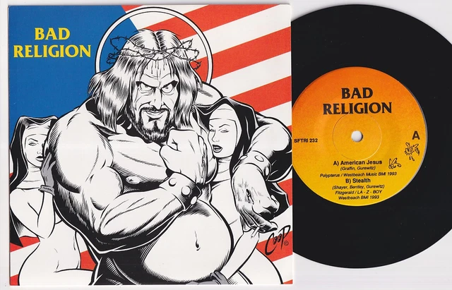 美品　Bad Religion　American Jesus　EP　レコード BAD RELIGION - American Jesus 7