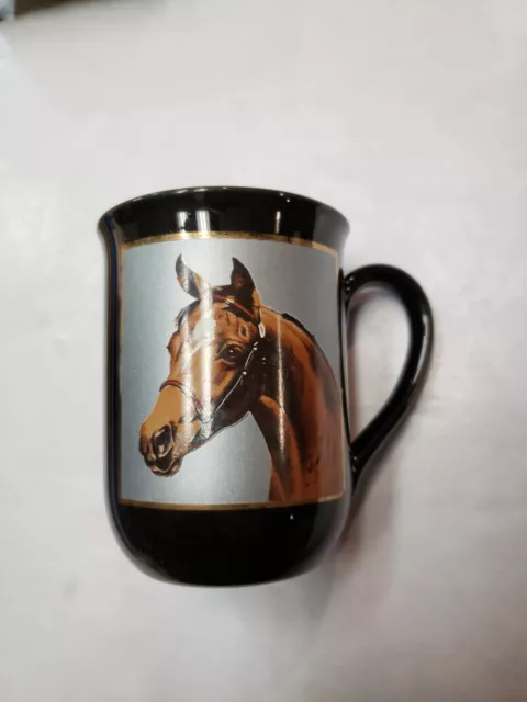 Horse Otagiri Mug Cup Coffee Porcelain  Seiffer & Associates Linda Picken Japan