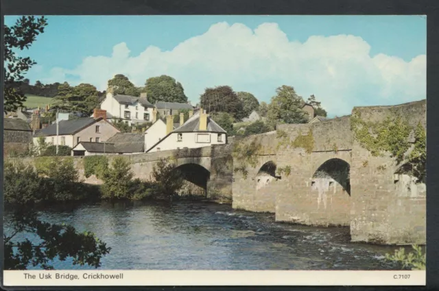 Wales Postcard - The Usk Bridge, Crickhowell    RS6830