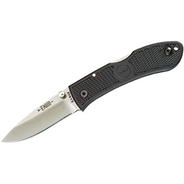 KA-BAR 4072, Dozier Folder Mini, Black, Clip, Straight Edge,Small