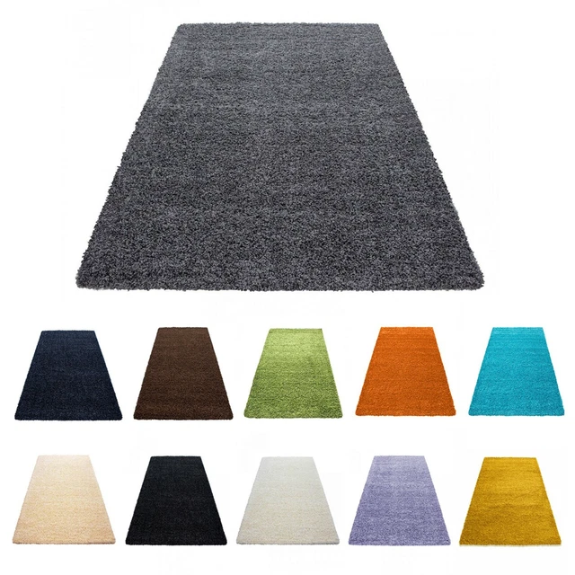 Thick Shaggy Large Rugs Hallway Rug Runner Non Slip Living Room Carpet Deep Pile