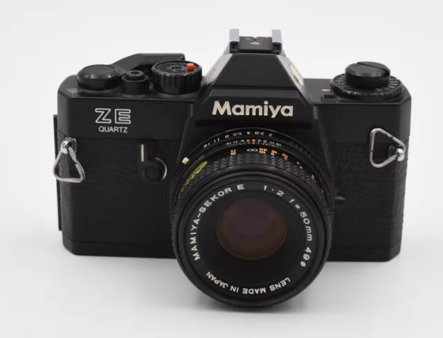 Mamiya ZE QUARTZ  SLR camera Mamiya SEKOR E 50mm F2 from JAPAN APPAREIL PHOTO