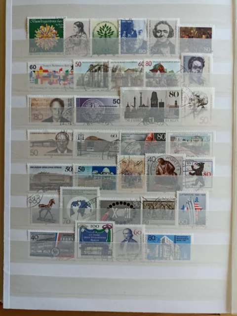 Briefmarken Berlin 1985-90 Nur Rundstempel