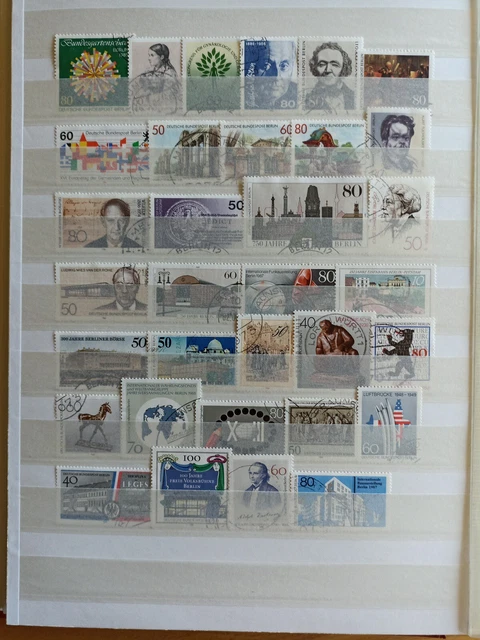 Briefmarken Berlin 1985-90 Nur Rundstempel