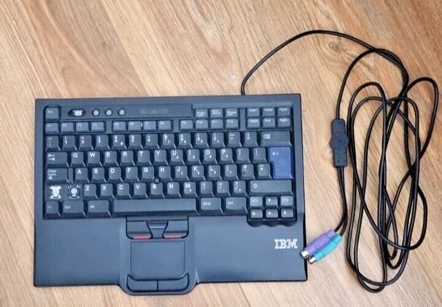 IBM KEYBOARD SK-8840 KEYBOARD PS/2 Ultra PS/2 Wired Keyboard Trackpoint ...