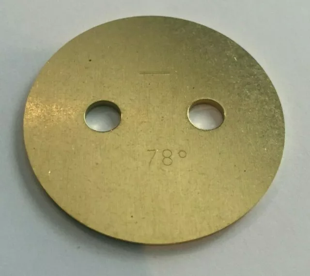 40mm WEBER THROTTLE PLATE-78°