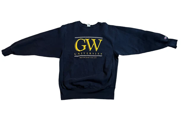 Vintage 90s Champion Reverse Weave Sweatshirt George Washington University XL