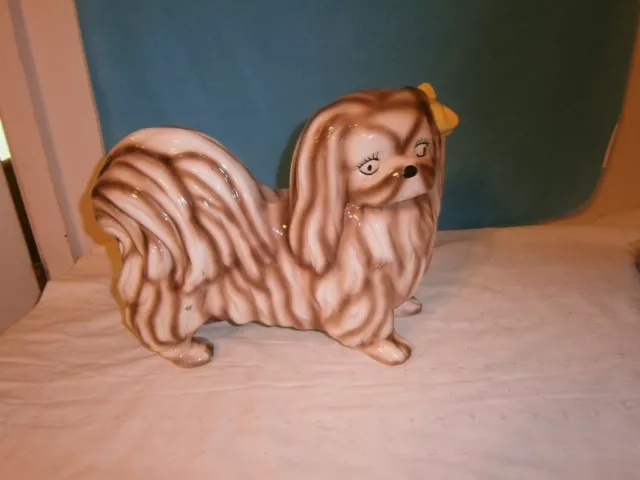 Crest Mold Ceramic Pekingese Dog