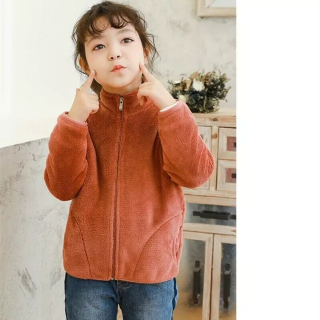 Unisex Bambini Giacca Bambino Bambina Solido Colore Caldo Inverno Abbigliamento