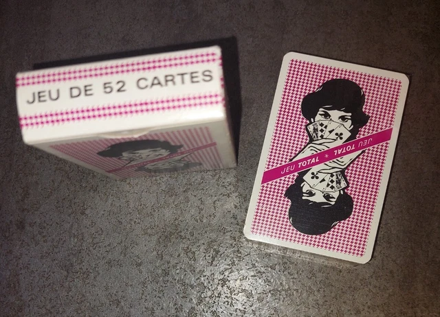 Jeu ancien de 52 cartes publicitaires TOTAL  neuf sous blister excellent état