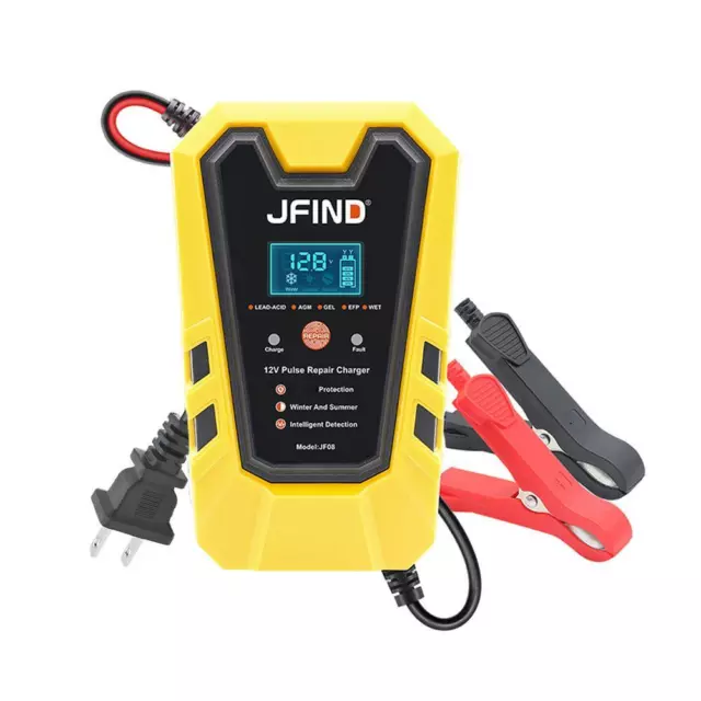 Caricabatteria auto 12 V 6 A avviamento automatico intelligente riparazione impulsi.