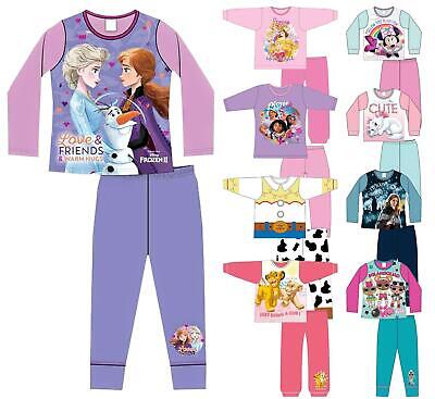 Girls Character Pyjamas Kids Novelty Disney Nickelodeon Official Licensed Pyjama