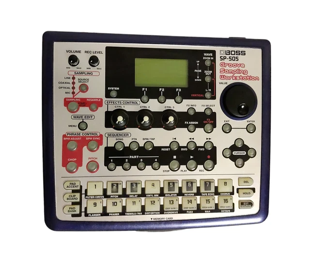 Boss SP-505 Groove Sampling Workstation avec carte Smart Média 128 Mo