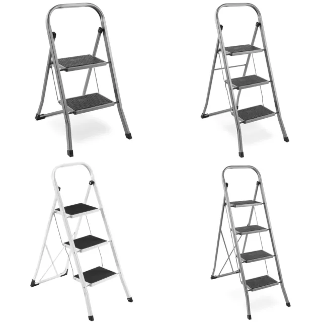 Step Ladders - Folding Stepladders for Kitchen, DIY and Gardening - VonHaus