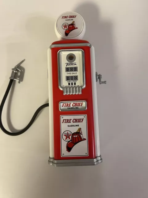 Texaco Fire Chief Gas Pump Coin Bank