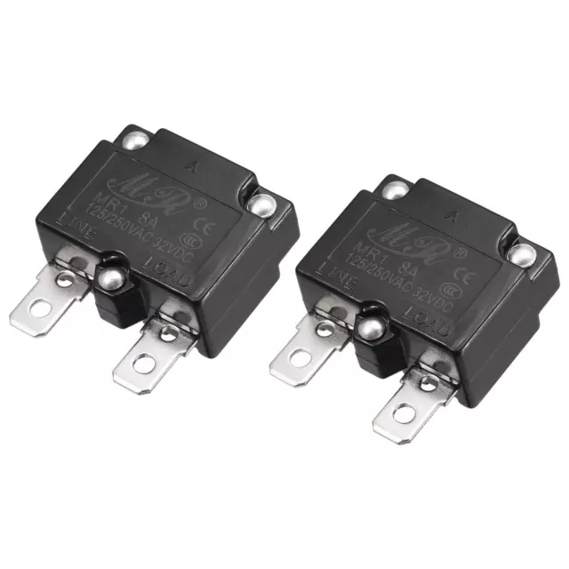 Circuito Sovraccarico Protettore 8A AC125/250V DC32V Automatico Reset 2pz