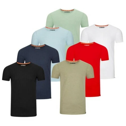 Riverso Uomo Base T-Shirt RiVJonas 4er Pacco Girocollo 100% Cotone Nuovo