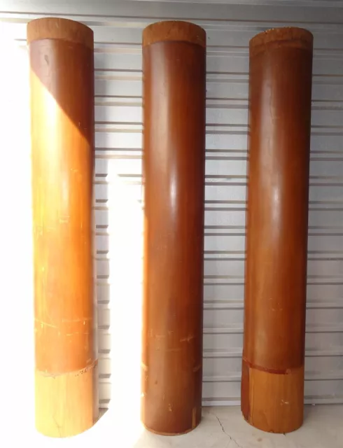 Antique Wooden Colonial Pillars Columns Architectural Salvage 86" x 14" Backbar?
